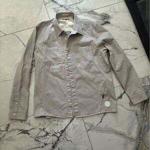 Ted Baker Light Gray Shirt with Logo Patch